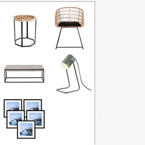 Grayson Wood and Metal Side Table Natural - Finch - Picture 12 of 13